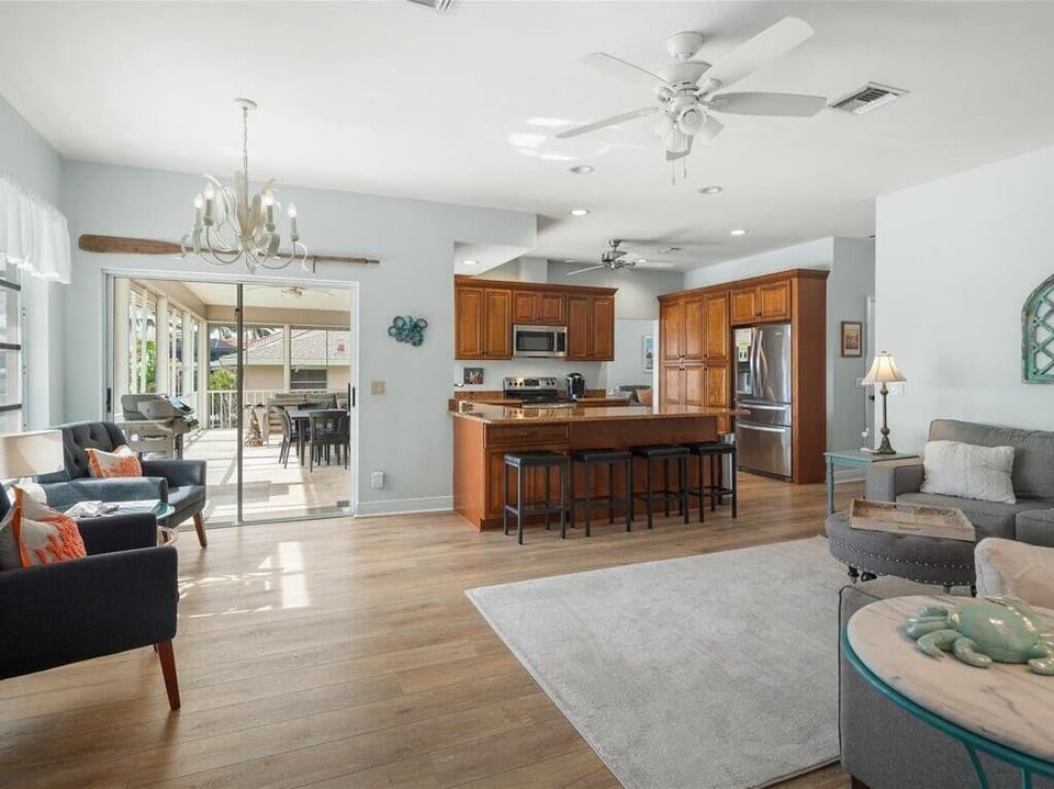 Family Room and Kitchen