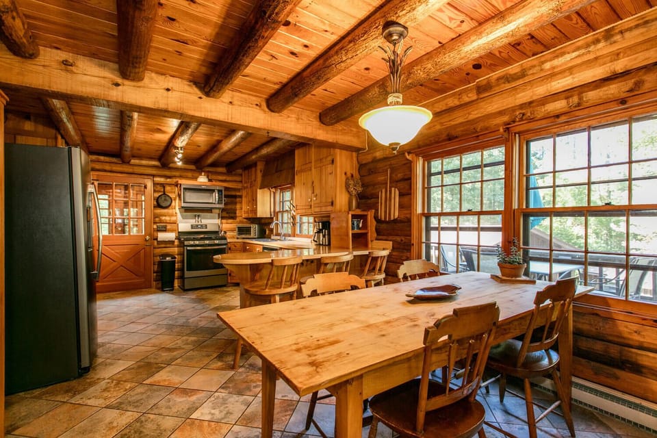 Dining room and kitchen