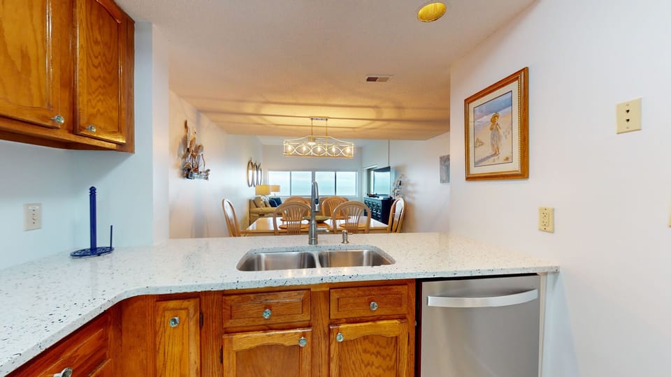 Kitchen with Views of the Ocean