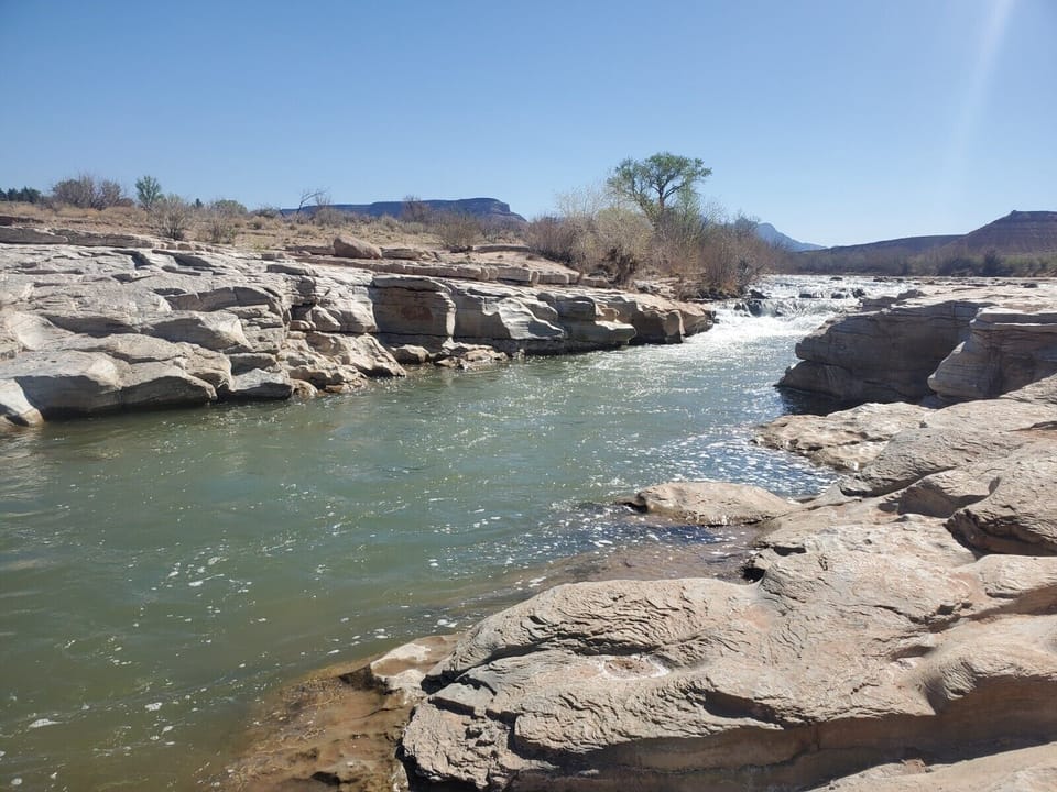 The Virgin Falls just a 5 minute  down from your casita.