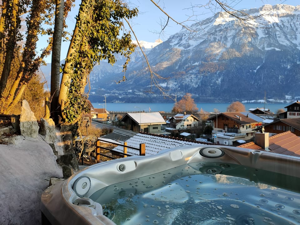 Hot Tub on the terrace at the forest border