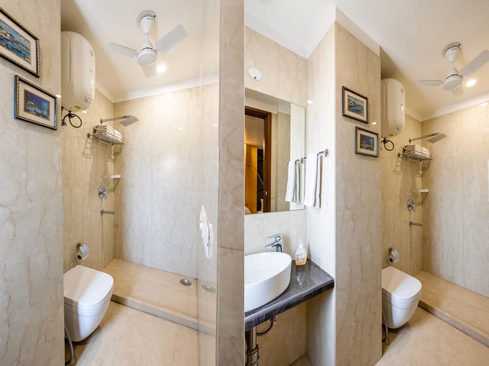 Deluxe Double Room | Bathroom | Shower, free toiletries