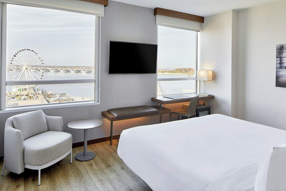 Room, 1 King Bed, River View | View from room