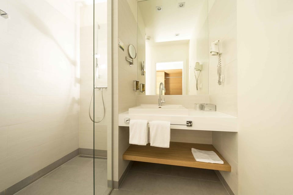 Deluxe Double Room | Bathroom | Shower, free toiletries, hair dryer, bathrobes