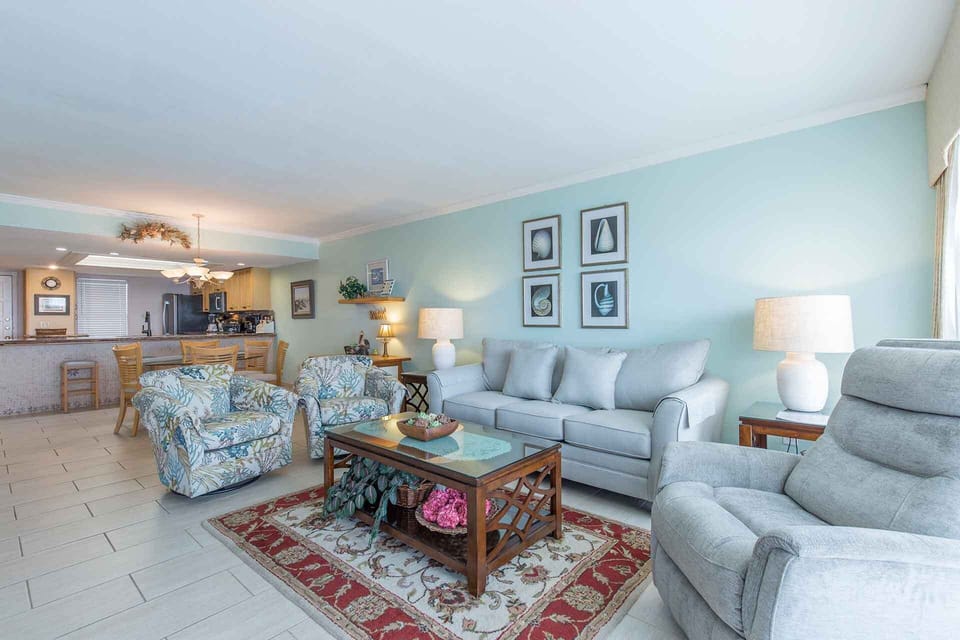 Plenty of space to kick back and relax in the living area