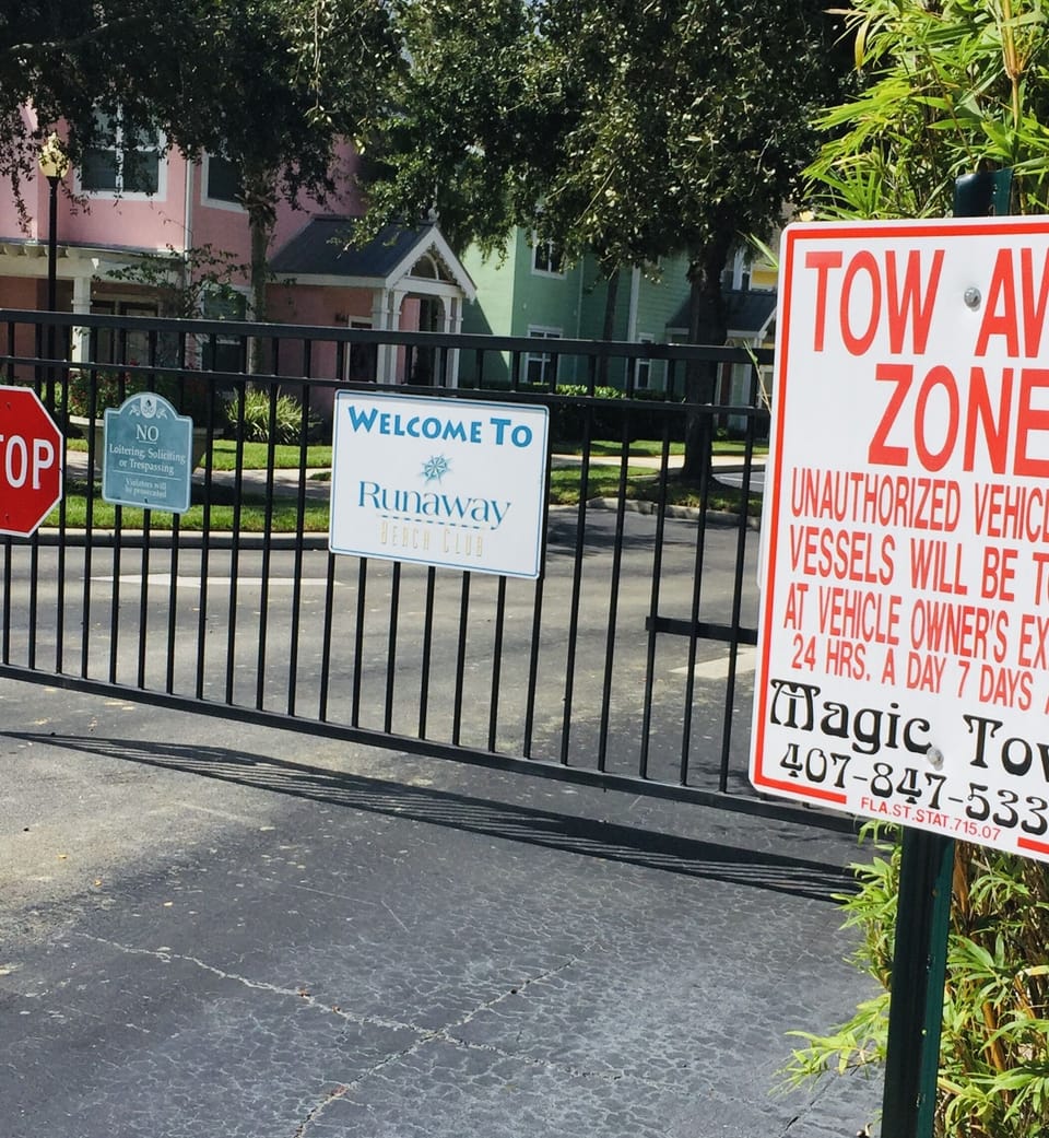 Secured gate (Code Required for entry)