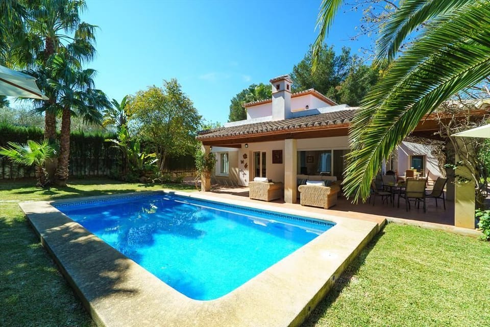Garden and swimming pool