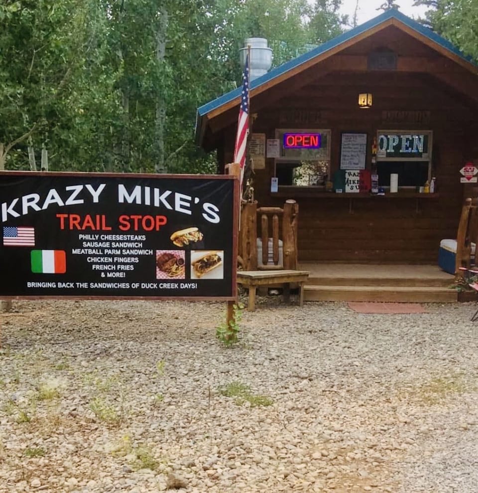 Krazy Mike's across the street in the village.