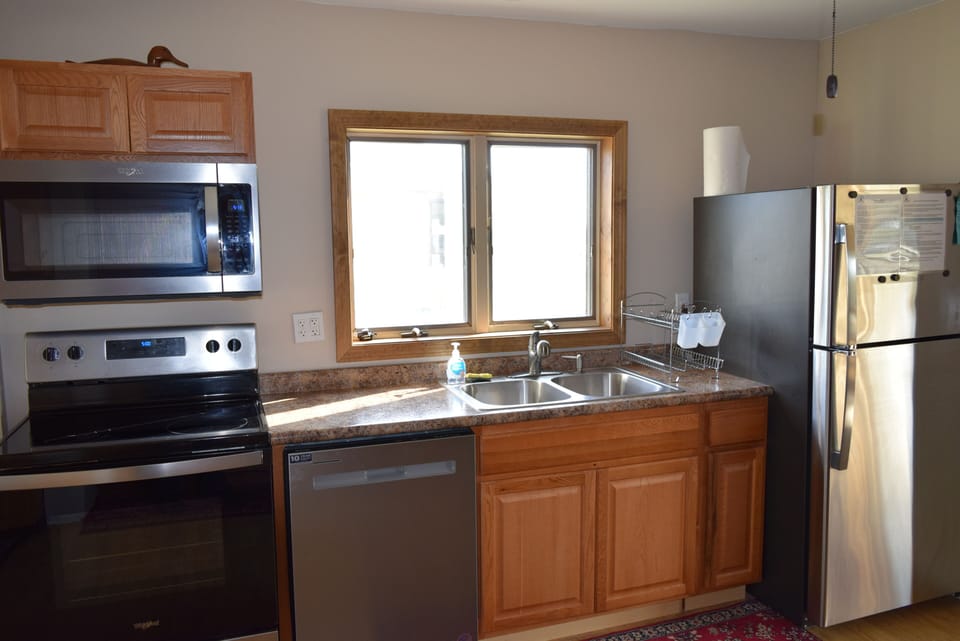 Renovated kitchen with new appliances