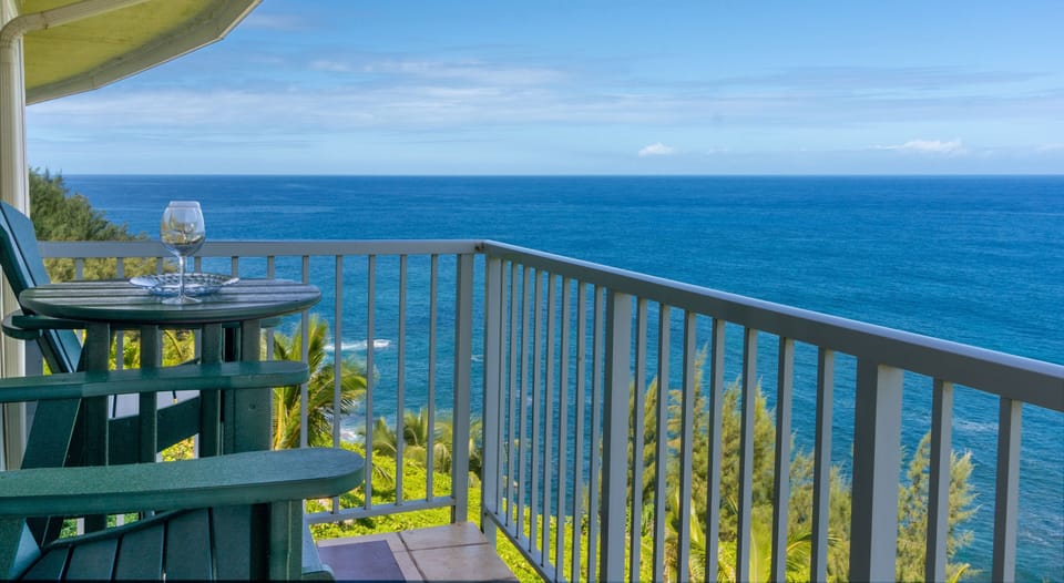Captains Chairs on Deck and Ocean View