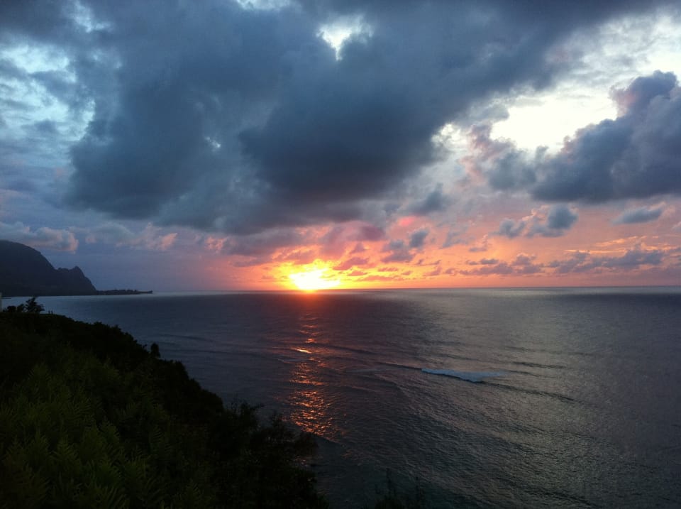 View of Hanalei Bay from Princeville