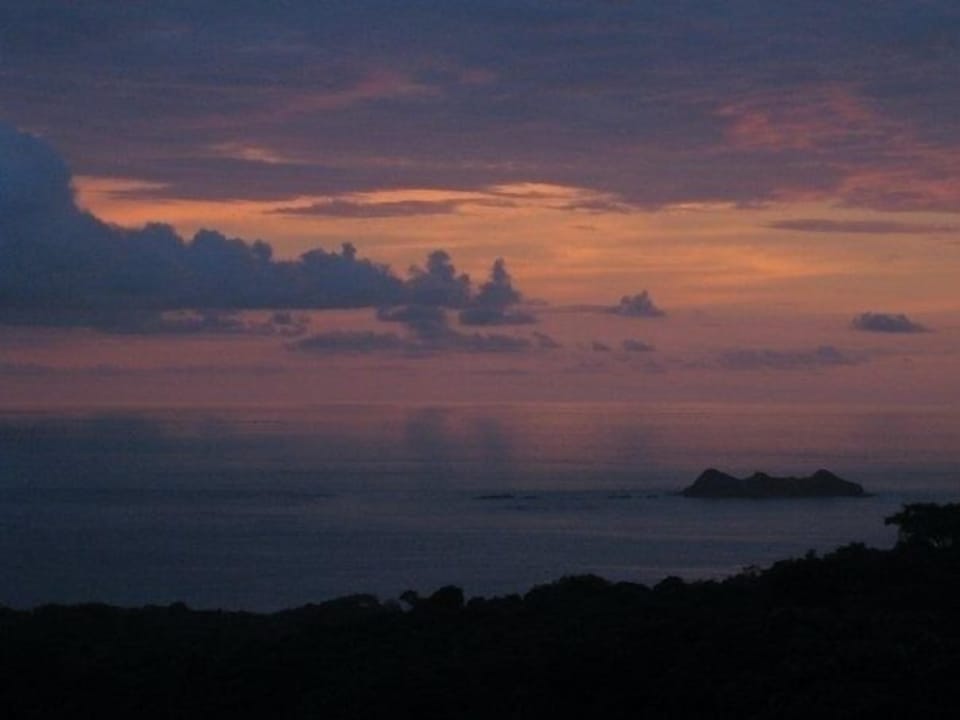 Beautiful colorful Sunset views from the Casita over the ocean most evenings