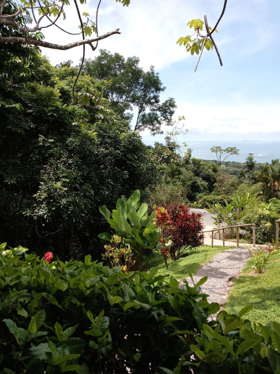 Enjoy Beautiful Ocean views from front deck of the Casita