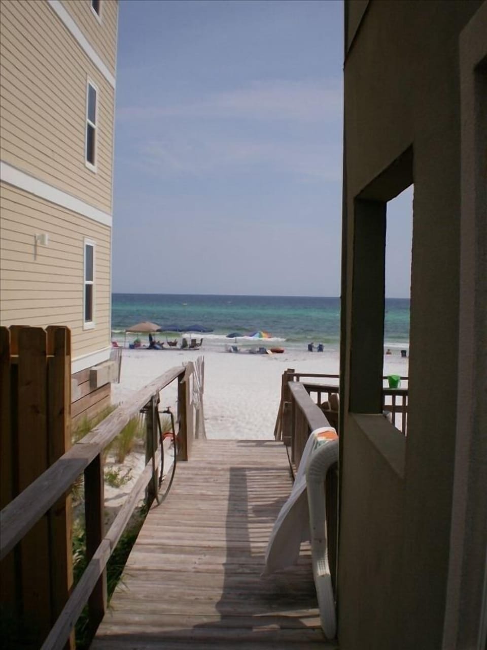 Walkway to beach beside condo  - swimsuit up and go!