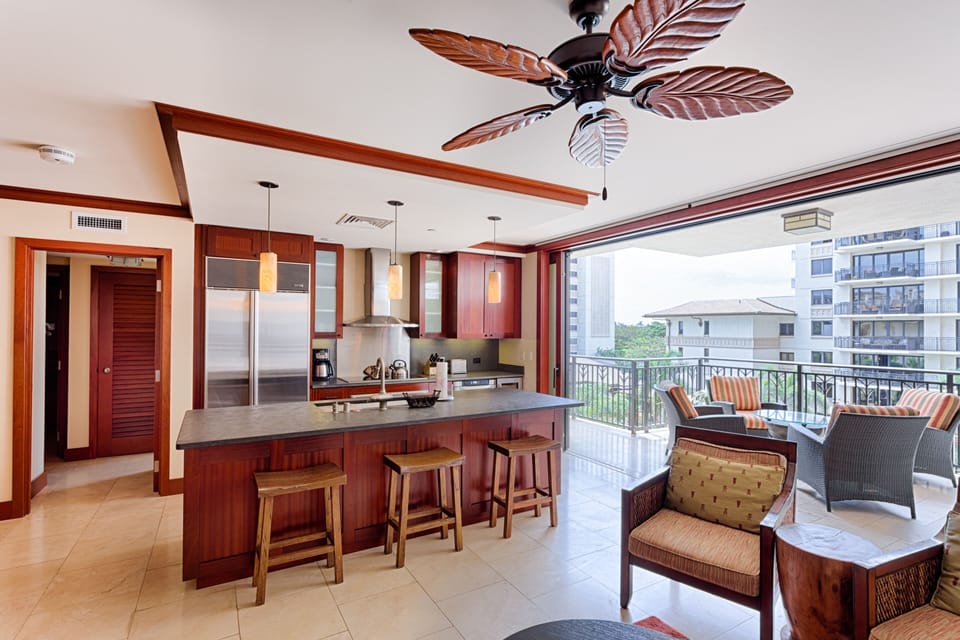 Entrance to the master bedroom is left to the kitchen, away from second and third bedrooms