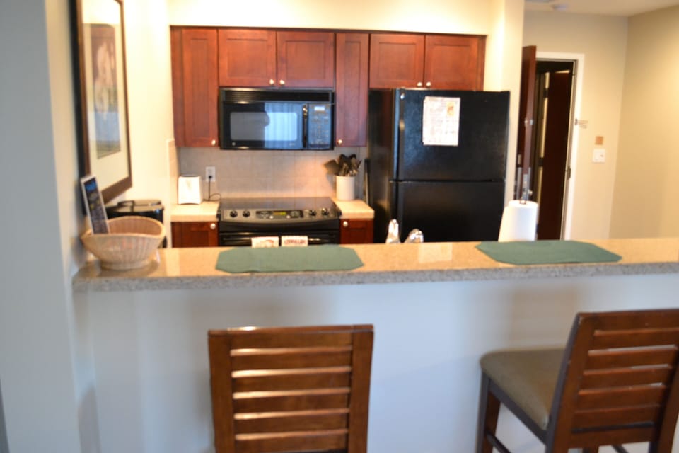 Kitchen from dining area.