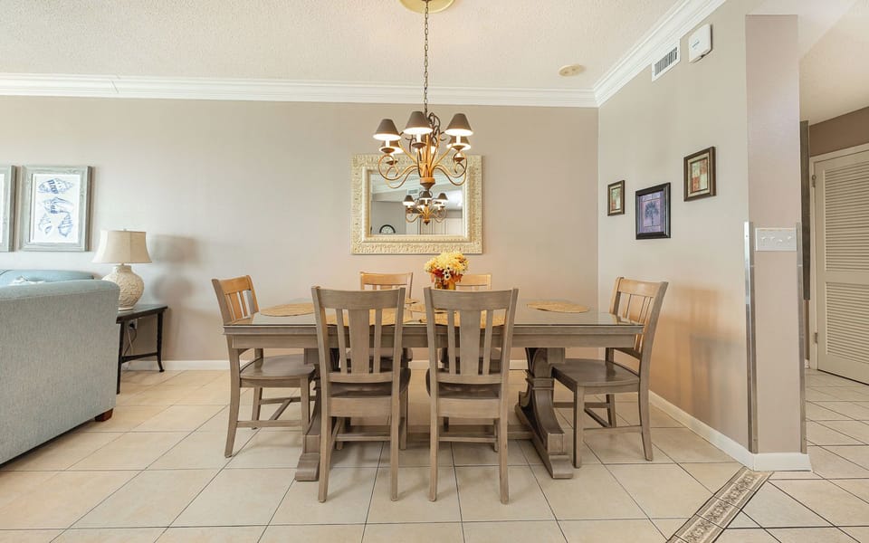 Gather around the charming dining table, sharing stories and laughter as you create memorable family moments together