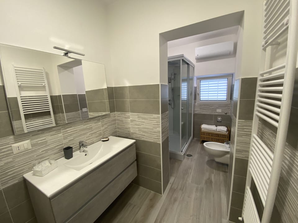 Deluxe Double Room | Bathroom | Free toiletries, hair dryer, bidet, towels