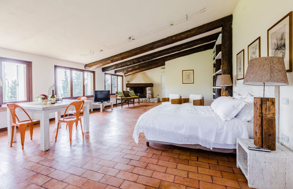 Panoramic Studio (Open Space) | Down comforters, iron/ironing board, free WiFi, bed sheets