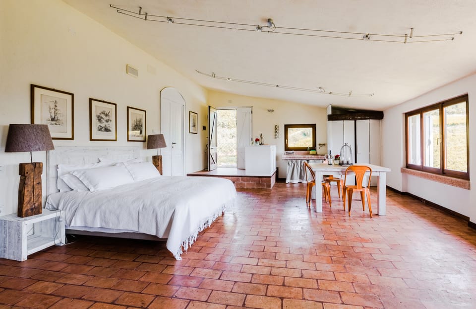 Panoramic Studio (Open Space) | Down comforters, iron/ironing board, free WiFi, bed sheets