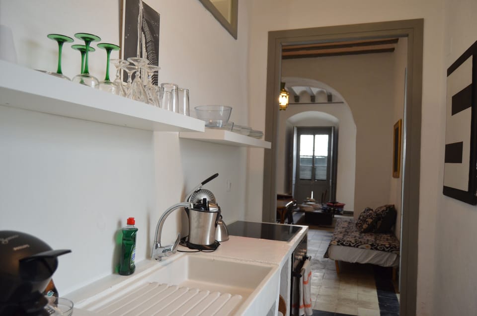 Comfort Apartment, 1 Double Bed, Ground Floor | Private kitchen | Full-size fridge, oven, espresso maker, coffee/tea maker