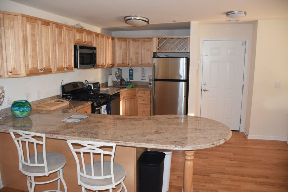 Open Concept Kitchen with Large Island 