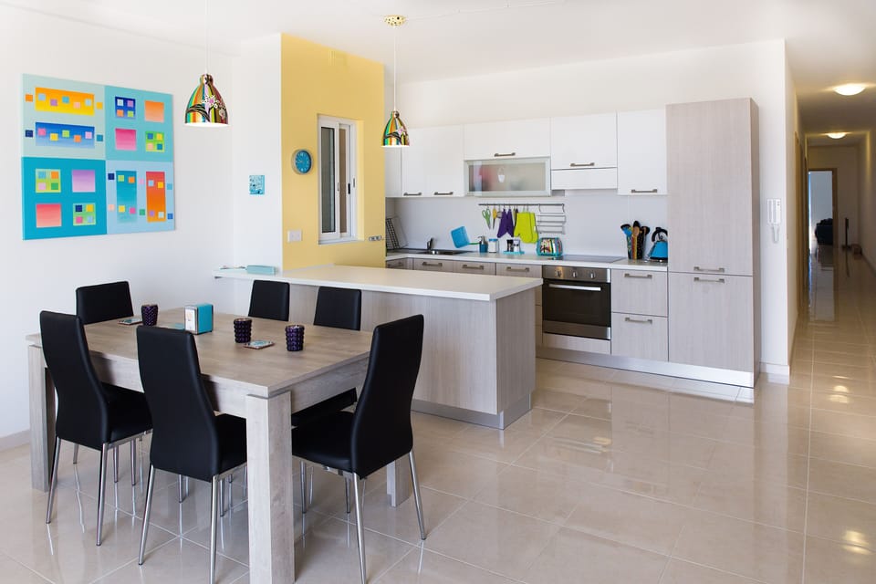 Living Area and Kitchen
