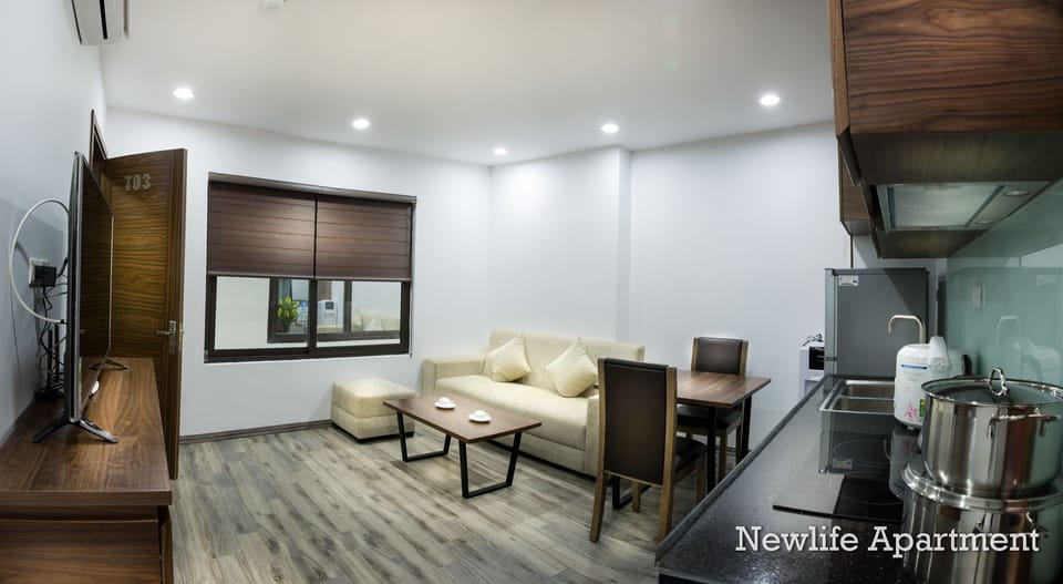 Apartment, 1 Bedroom | Living area | 42-inch LCD TV with cable channels, TV