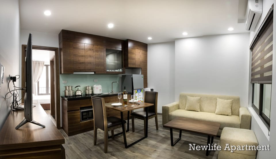 Apartment, 1 Bedroom | Living area | 42-inch LCD TV with cable channels, TV