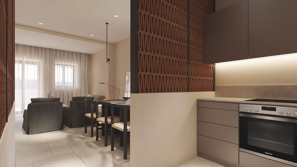 Melidron Villa Helios | Living area | Flat-screen TV