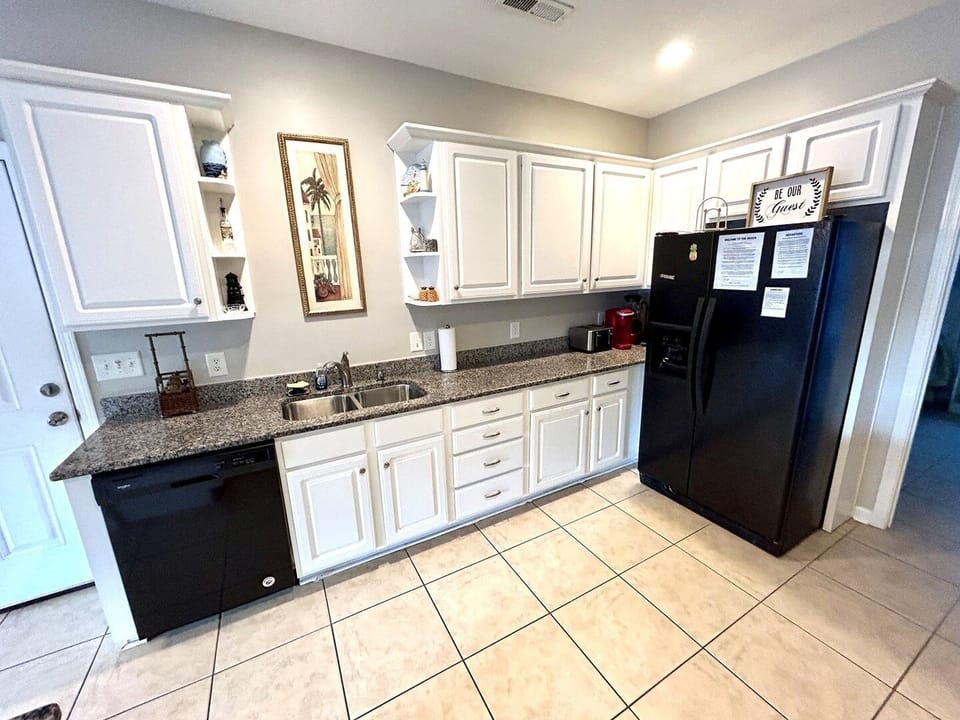 Floor, Indoors, Kitchen, Refrigerator, Sink