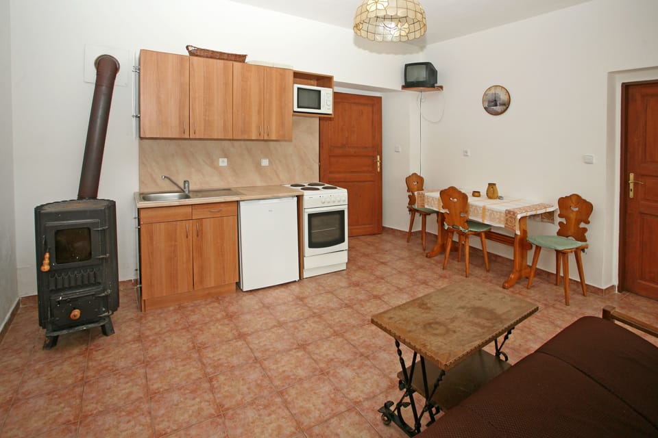 Apartment, 2 Bedrooms (1) | Private kitchenette | Fridge, microwave, stovetop, electric kettle