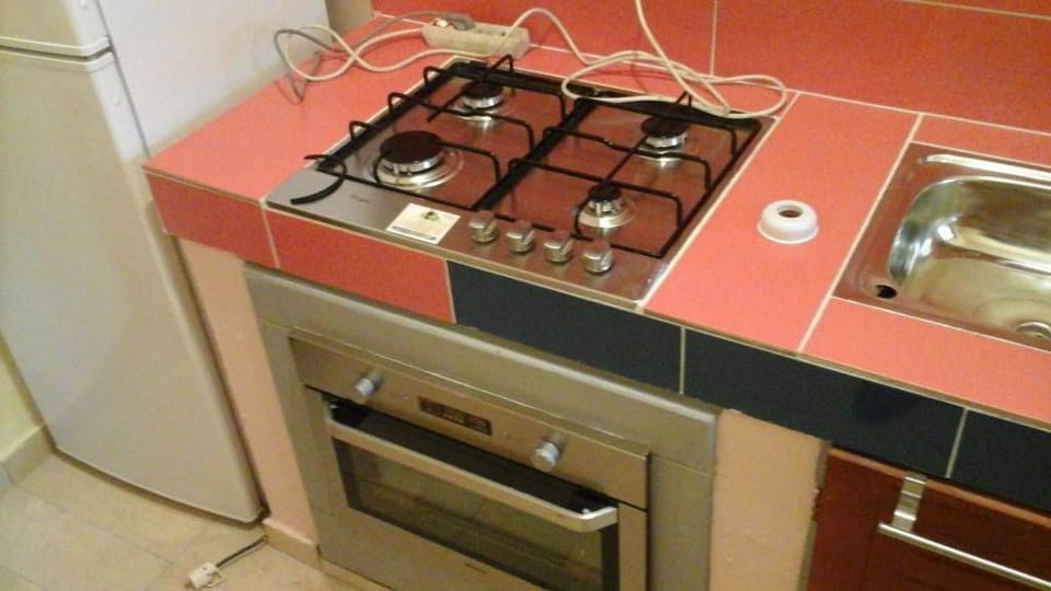 Apartment | Private kitchen | Fridge, microwave, oven, stovetop