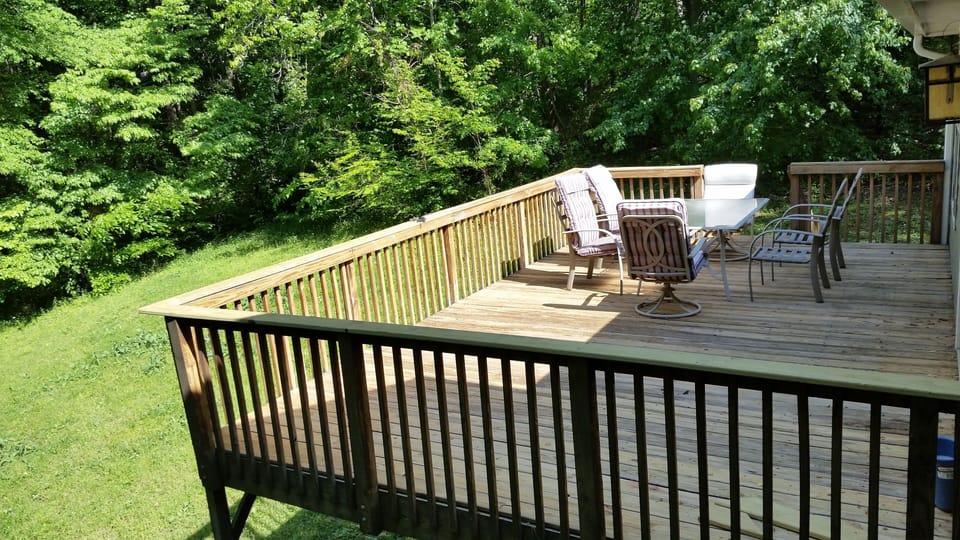 Back deck.