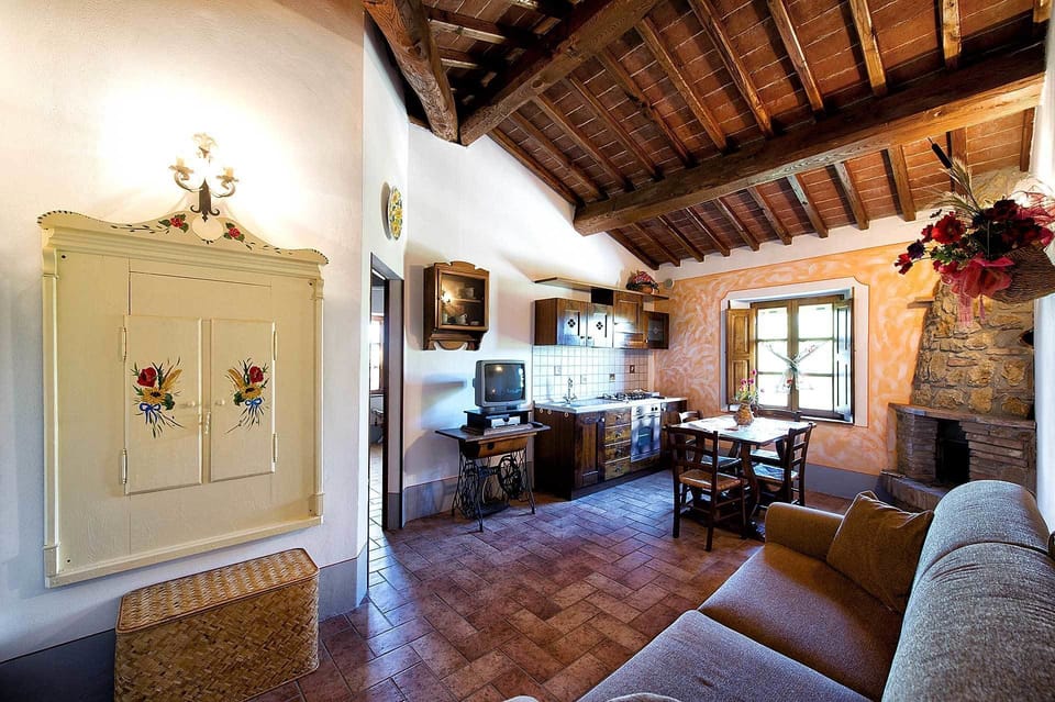 Loft | Living room | TV, fireplace
