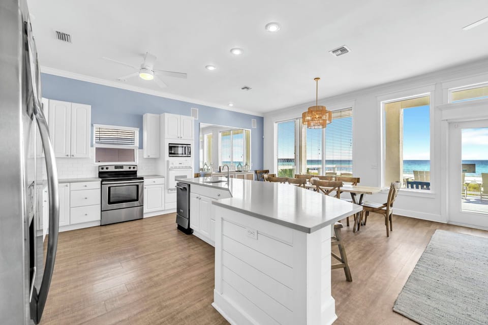 Large kitchen island