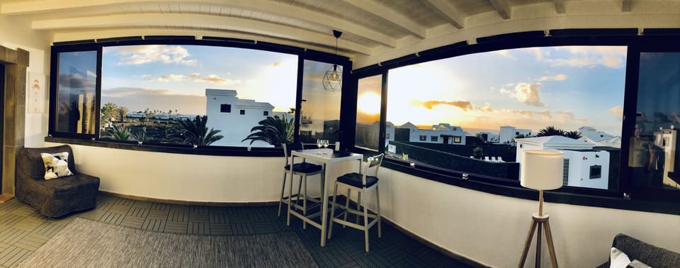 Inside upstairs terrace
