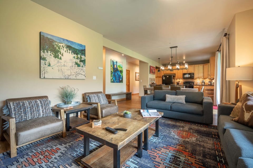 Updated furniture in the living area