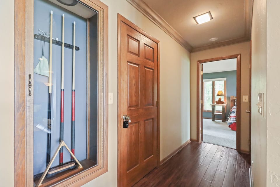 Pool sticks to play a game of pool