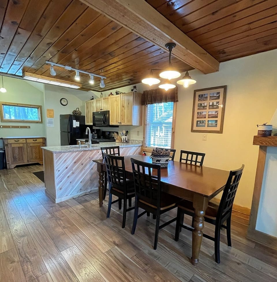 Spacious open concept kitchen/dining room
