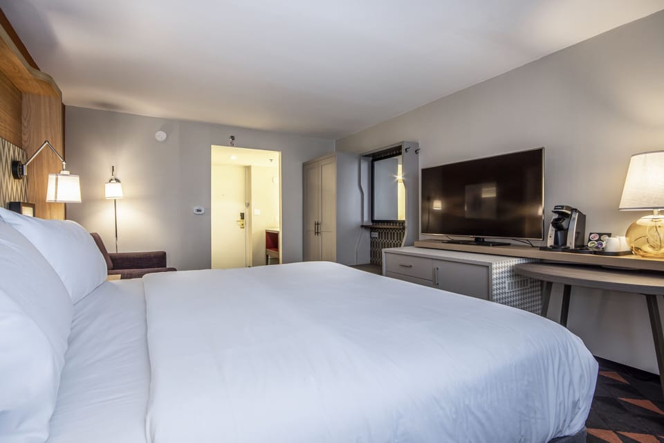 Standard Room, 1 King Bed | In-room safe, desk, iron/ironing board, free cribs/infant beds