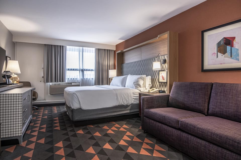 In-room safe, desk, iron/ironing board, free cribs/infant beds