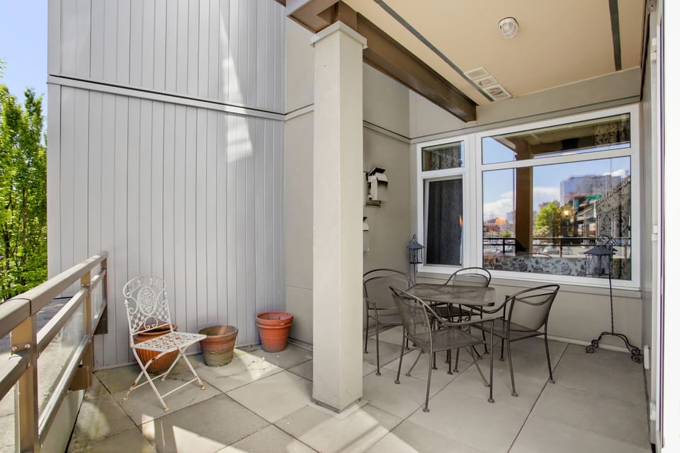 Enjoy your morning coffee or a glass of wine on our terrace 