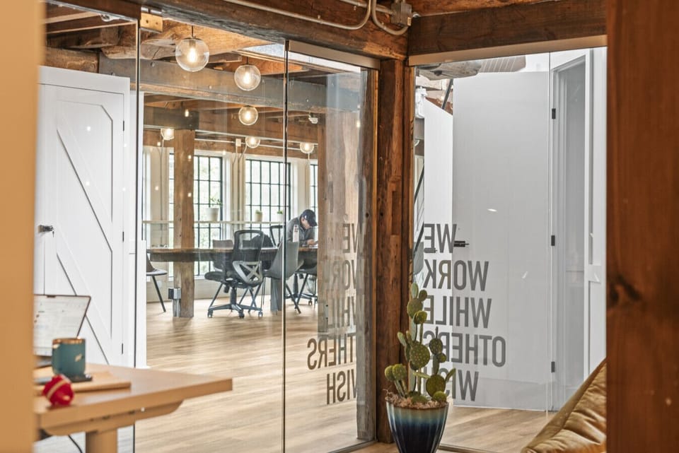 Guests have 24/7 access to our B@Work space below.