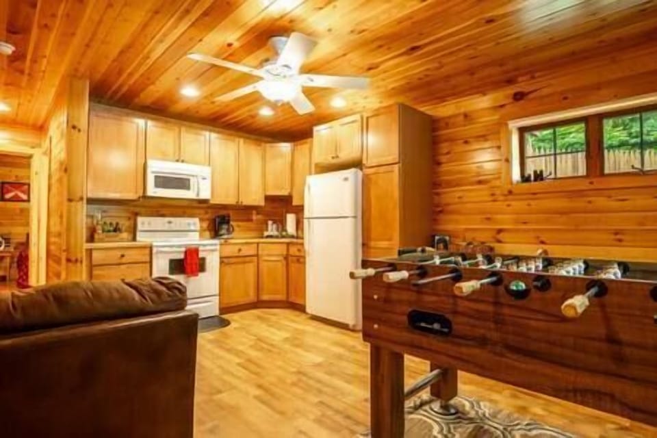 Downstairs Kitchen adjacent and game room.