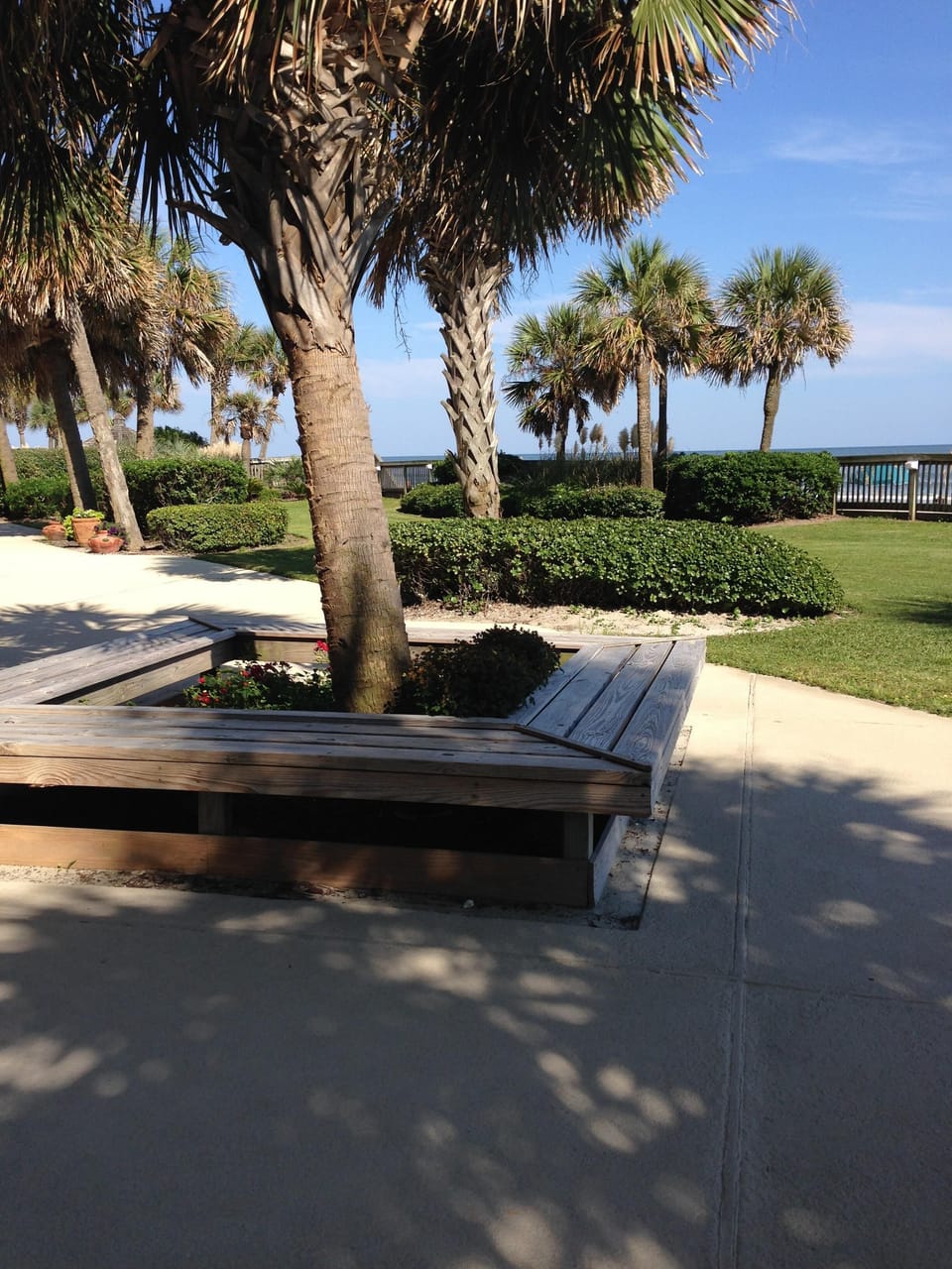 beach side court yard; can do some good grilling down here