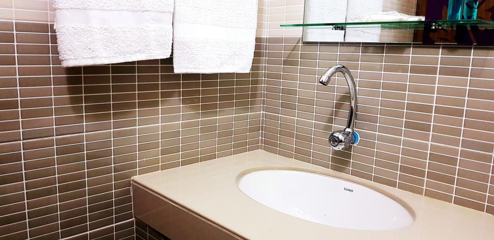 Standard Double Room, 1 Double Bed, Non Smoking, City View | Bathroom sink