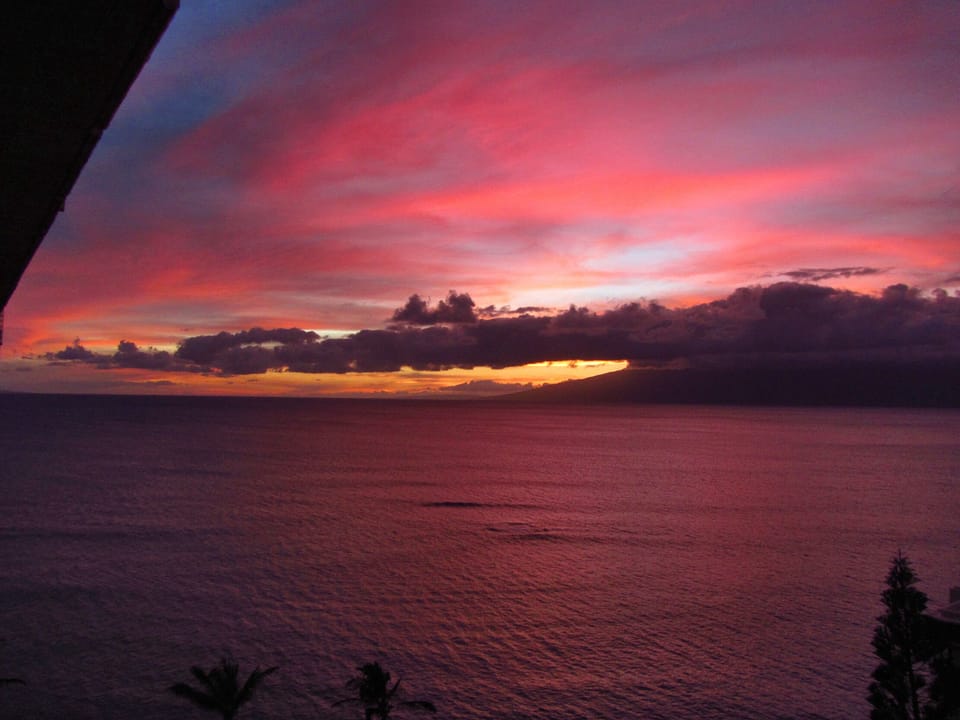 Sunset view from our lanai March 10 to Oct 10.