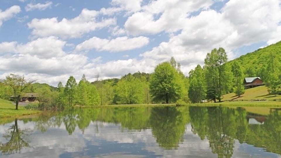 Cabin, 2 Bedrooms | Lake view