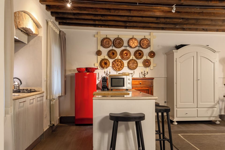 Apartment, 1 Bedroom | Private kitchen | Fridge, microwave, stovetop, coffee/tea maker